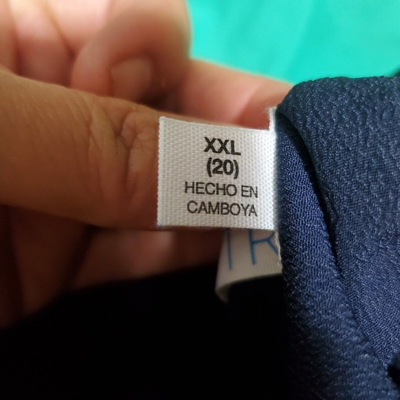 Time & Tru Women's Sleeveless Flowing Colorblock Midi Dress Size XXL 20 NEW - Picture 8 of 12